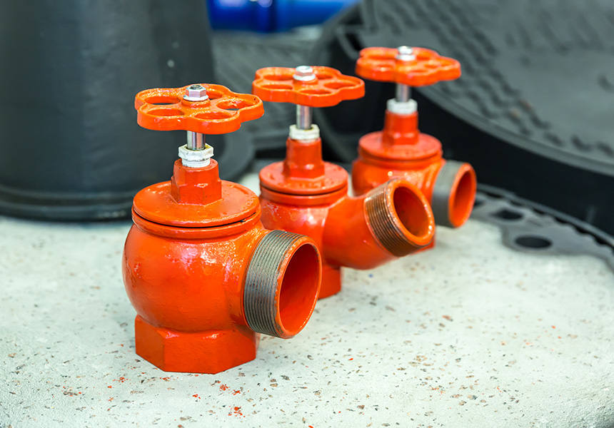 صنبور إطفاء داخلي